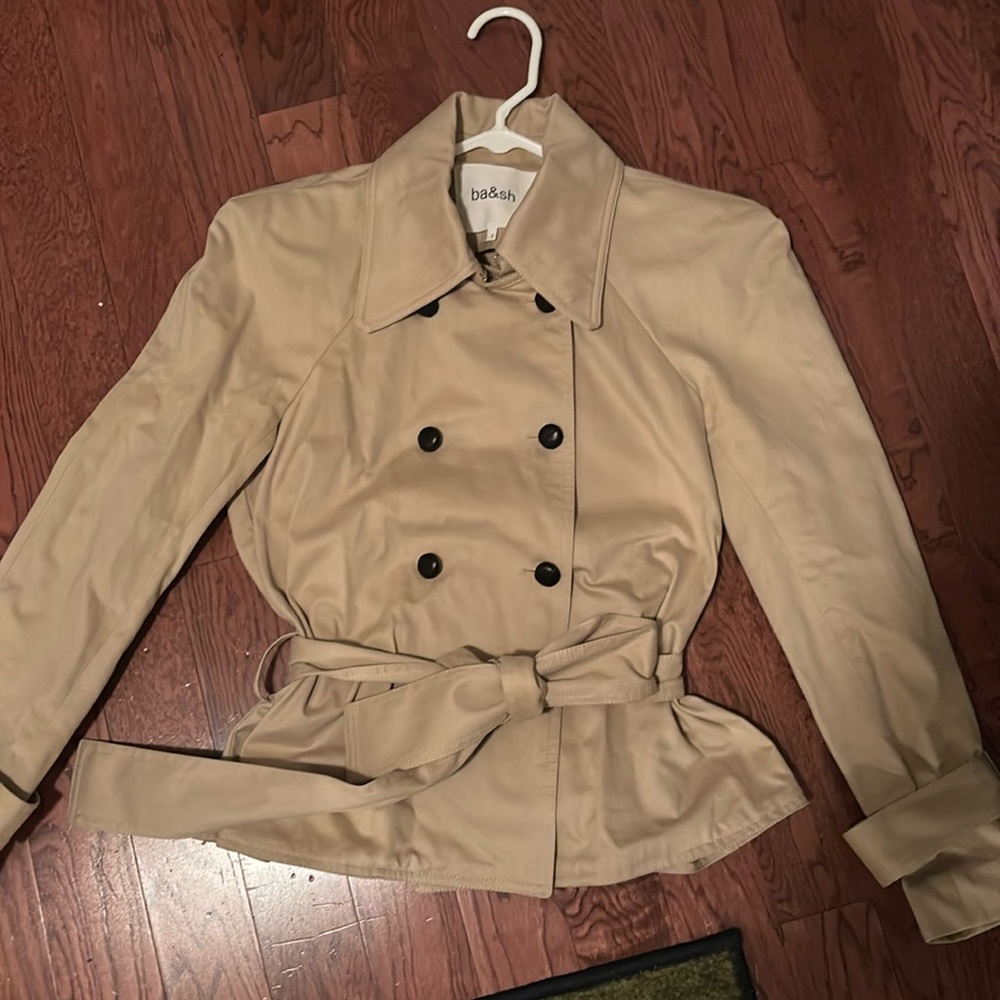 Ba&sh Baila cropped trench Sz 2 NWOT